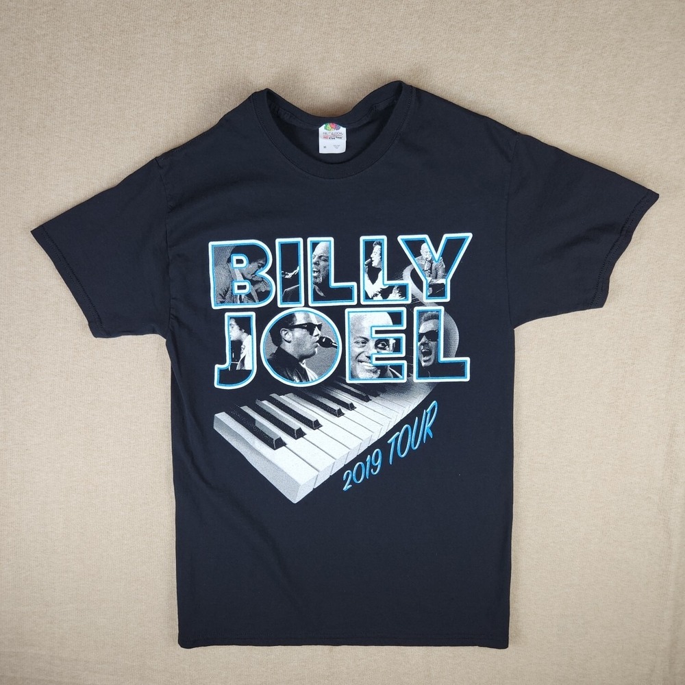 Billy Joel 2019 Madison Square Garden 70th Birthday Tour Shirt Men M Black